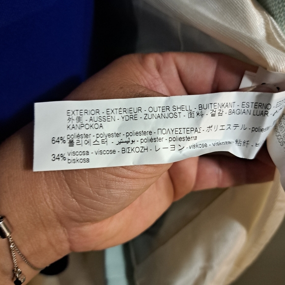 Zara minty green Double Breasted blazer jacket XL - Picture 9 of 9